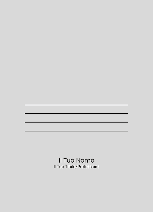 Immagine del retro cartella personalizzata