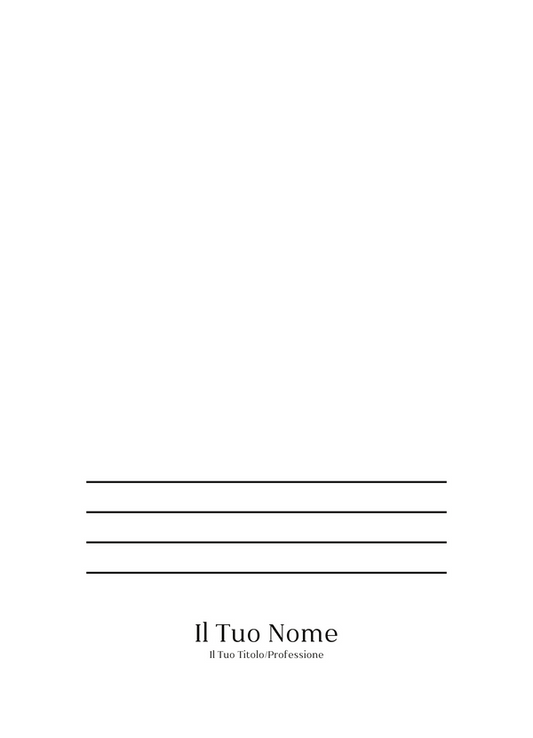 Immagine del retro cartella personalizzata