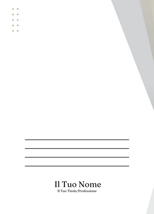 Immagine del retro cartella personalizzata