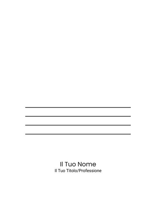 Immagine del retro cartella personalizzata