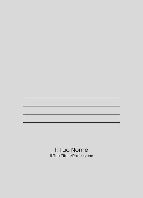 Immagine del retro cartella personalizzata