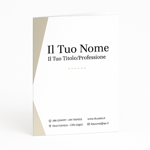 Immagine frontale cartella personalizzata