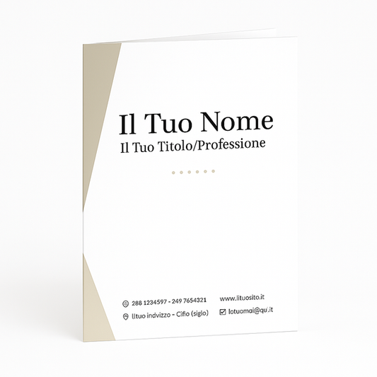 Immagine frontale cartella personalizzata