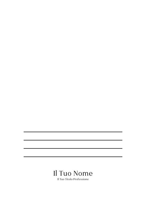 Immagine del retro cartella personalizzata