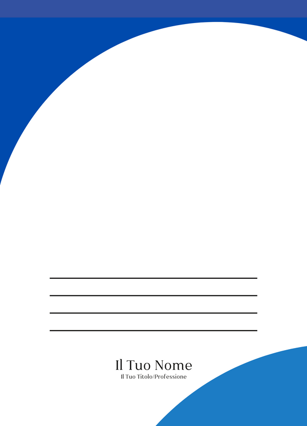 Immagine del retro cartella personalizzata