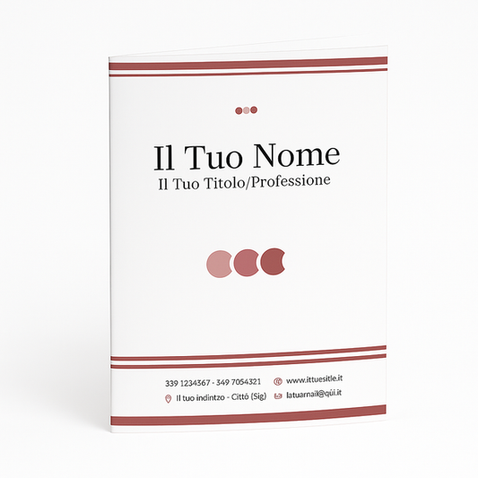 Immagine frontale cartella personalizzata