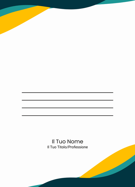 Immagine del retro cartella personalizzata