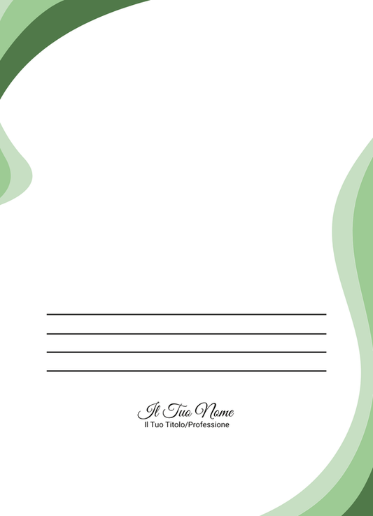 Immagine del retro cartella personalizzata