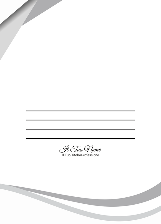 Immagine del retro cartella personalizzata