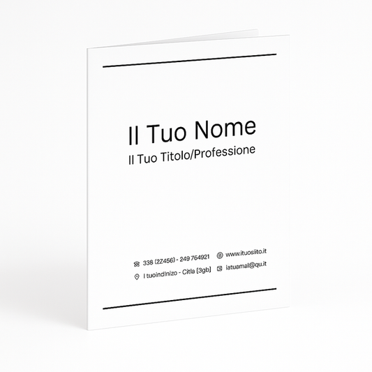 Immagine frontale cartella personalizzata